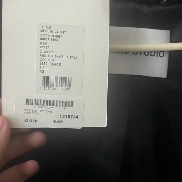 New, never worn Stand Studio Merylin Jacket, size L - Picture 3 of 3